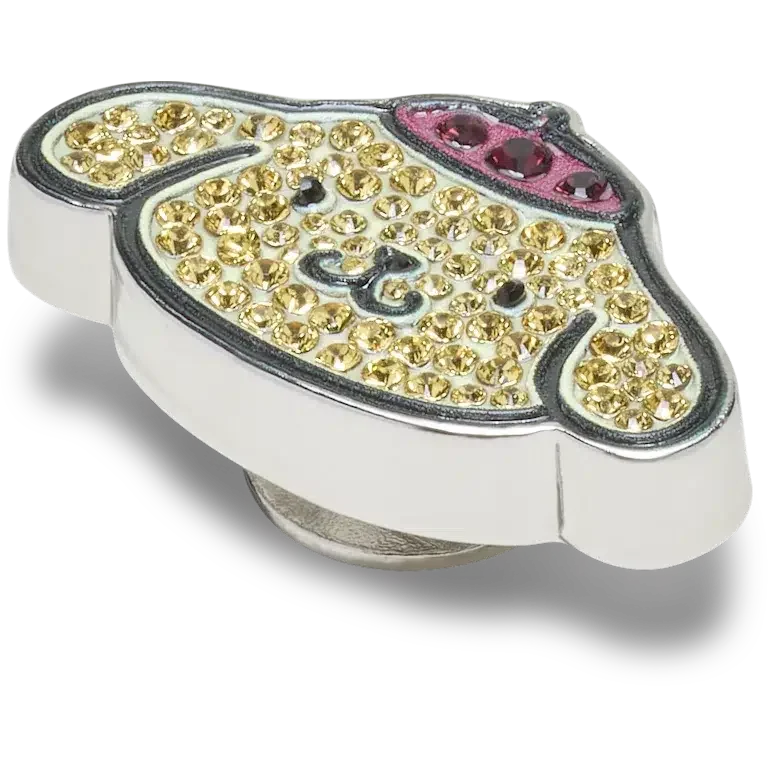 „B’pompompurin” z kryształami Swarovski® – Przypinki do butów Jibbitz™ „B’pompompurin” z kryształami Swarovski® – Przypinki do butów Jibbitz™