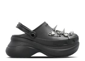 Balenciaga x Wmns klapki typu mule z zawieszkami Jibbitz „Black”