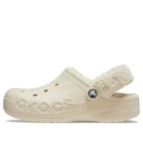Baya Lined Fuzz Strap Chodaki „White”