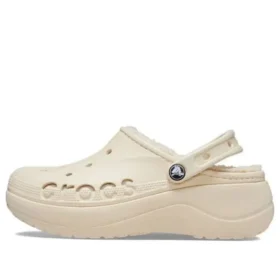 Baya Lined Platform Clog „Beige”