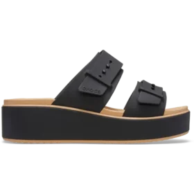 Brooklyn Buckle Matte Wrap Low Wedge