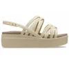 Brooklyn Strappy Low Wedge „Bone”