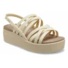 Brooklyn Strappy Low Wedge „Bone”