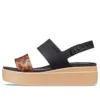Brooklyn Tort Low Wedge „czarno-brązowe”