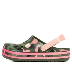 Chodaki Crocband Multi Graphic „Green Pink”