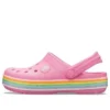 Chodaki Crocband Rainbow Glitter „Pink”