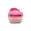 Chodaki Crocband Rainbow Glitter „Pink”
