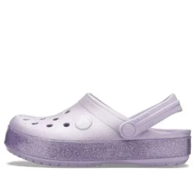 Chodaki Crocband z Glitterem „Purple”