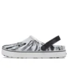 Chodaki Off Court „Marbled White Black”