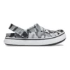 Chodaki Off Court z nadrukiem „Grey Black White”