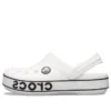 Chodaki z logo Crocband „White Black”