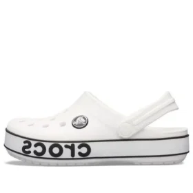 Chodaki z logo Crocband „White Black”