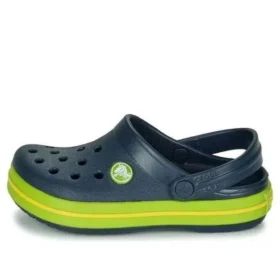 Chodaki z okrągłym czubkiem i wycięciami w stylu Crocband „Navy Green”