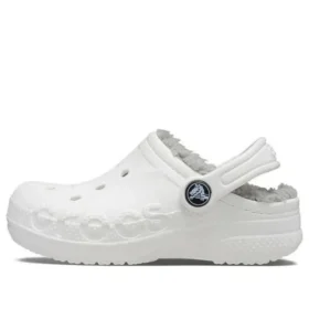 Classic Baya Lined Clog „White Grey”