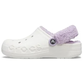Classic Baya Lined Clog „White Lila”