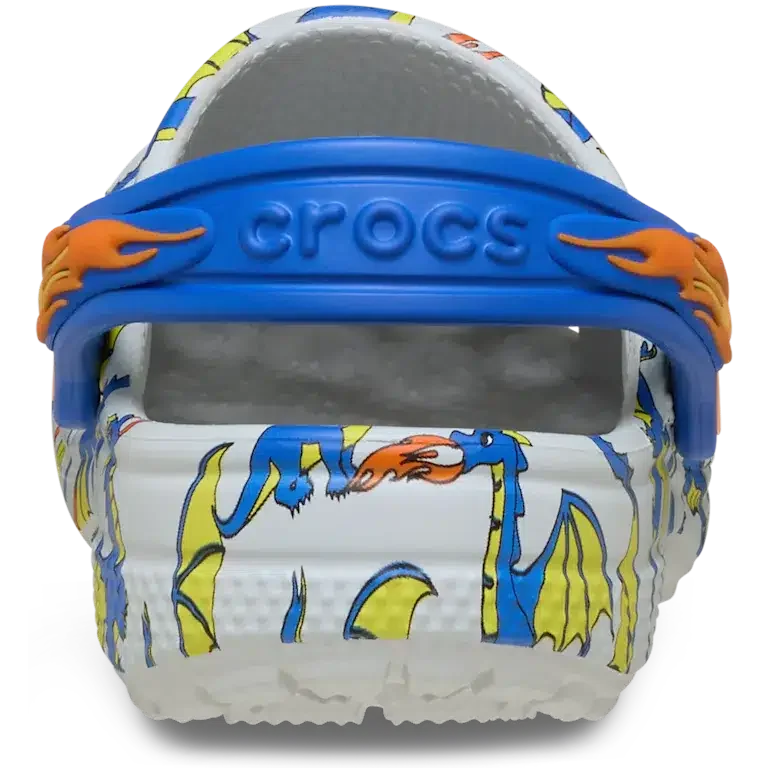 Classic Clog dla maluchów z nadrukiem smoka Classic Clog dla maluchów z nadrukiem smoka