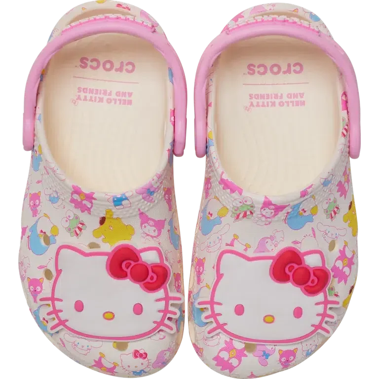 Classic Clog Hello Kitty® and Friends w pastelowych kolorach dla małych dzieci Classic Clog Hello Kitty® and Friends w pastelowych kolorach dla małych dzieci