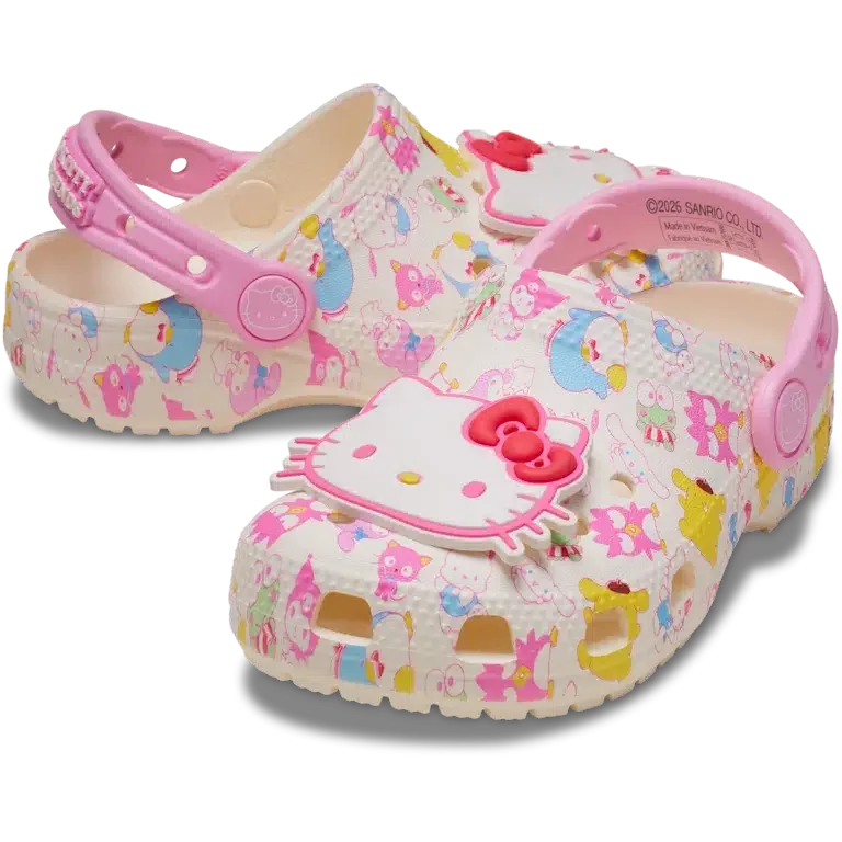 Classic Clog Hello Kitty® and Friends w pastelowych kolorach dla małych dzieci Classic Clog Hello Kitty® and Friends w pastelowych kolorach dla małych dzieci