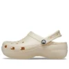Classic Clog na platformie Shimmer „Vanilla”