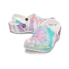Classic Clog wzór Crocs na płaskim obcasie – sportowe, kolorowe niebieskie sandały