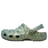 Classic Clog z geometrycznym wzorem w opalizujących kolorach „Green”