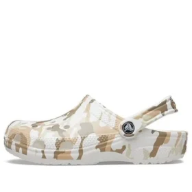 Classic Clog z nadrukiem kamuflażowym na plażę „White Camouflage”