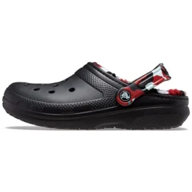 Classic Lined Clog „Black & Red”