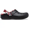 Classic Lined Clog „Black & Red”