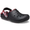 Classic Lined Clog „Black & Red”