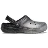 Classic Lined Clog „Black Silver”