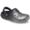 Classic Lined Clog „Black Silver”