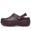 Classic Lined Clog „Dark Cherry”