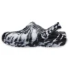 Classic Lined Clog na świeżym powietrzu „Marbled White Black”