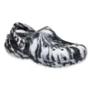 Classic Lined Clog na świeżym powietrzu „Marbled White Black”