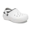 Classic Lined Clog „White Grey”