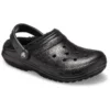 Classic Lined Clog z brokatową wyściółką „Black”