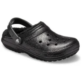 Classic Lined Clog z brokatową wyściółką „Black”