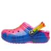 Classic Lined Clog z nadrukiem Tie-Dye „Blue Pink”