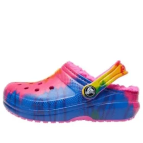 Classic Lined Clog z nadrukiem Tie-Dye „Blue Pink”
