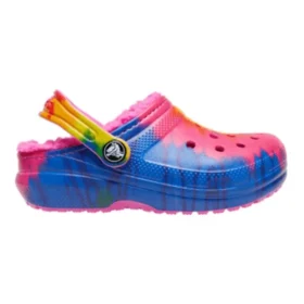 Classic Lined Clog z nadrukiem Tie-Dye „Blue Pink”
