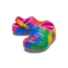 Classic Lined Clog z nadrukiem Tie-Dye „Blue Pink”