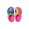 Classic Lined Clog z nadrukiem Tie-Dye „Blue Pink”