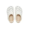 Classic Lined Geometric Clog „White”