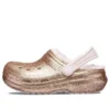 Classic Lined Glitter Chodaki „Gold Pink”