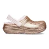 Classic Lined Glitter Chodaki „Gold Pink”