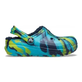 Classic Lined Marbled Clog „Blue Tie-Dye”