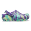 Classic Lined Marbled Clog „Neon Purple Multi”