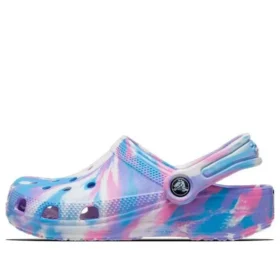 Classic Marbled Clog „Blue Purple Pink”