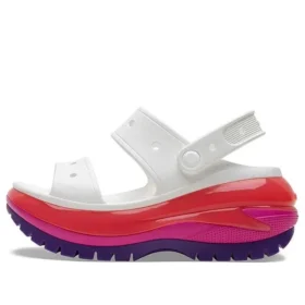 Classic Mega Crush Sandal „White Red Purple”