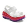 Classic Mega Crush Sandal „White Red Purple”